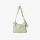 Green Gingham Small Slouchy Shoulder Bag