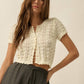 Pointelle Crochet Cardigan