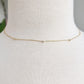 Dainty Bezeled Sparkle Necklace