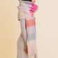 Oversized Fringe Scarf – Cozy Breeze - Pink