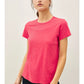 Vintage Wash Cotton Tee I Cranberry