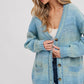 Tie-Dye Knit Sweater Cardigan