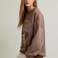 Western Cowboy Oversized Crewneck