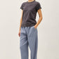 Charcoal Blue Basic Tee