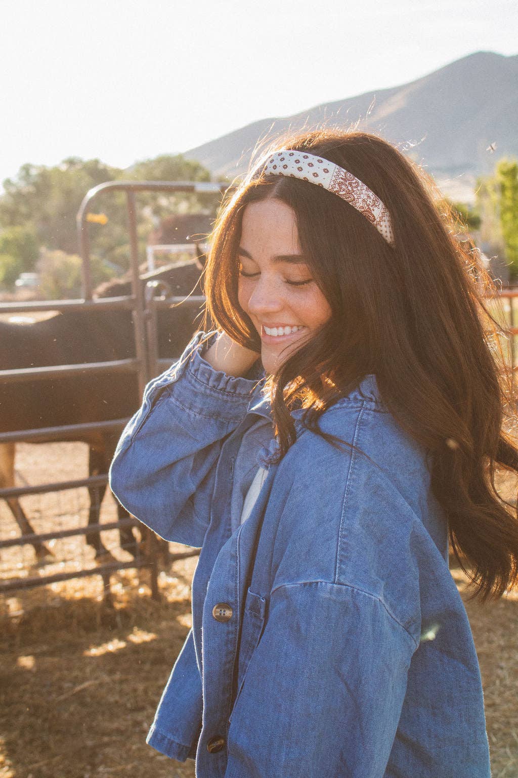Paisley Headband : Cream