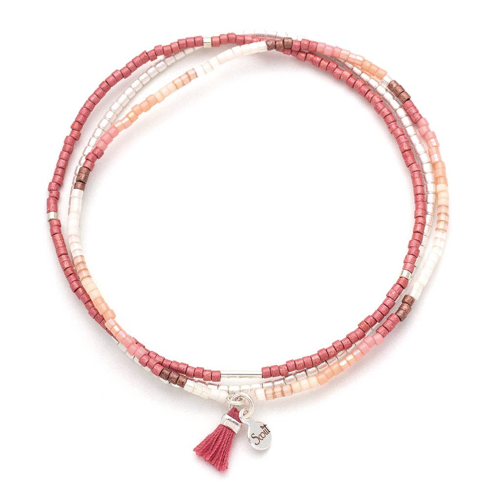 Simply Chic Bracelet Trio I Blush & Silver