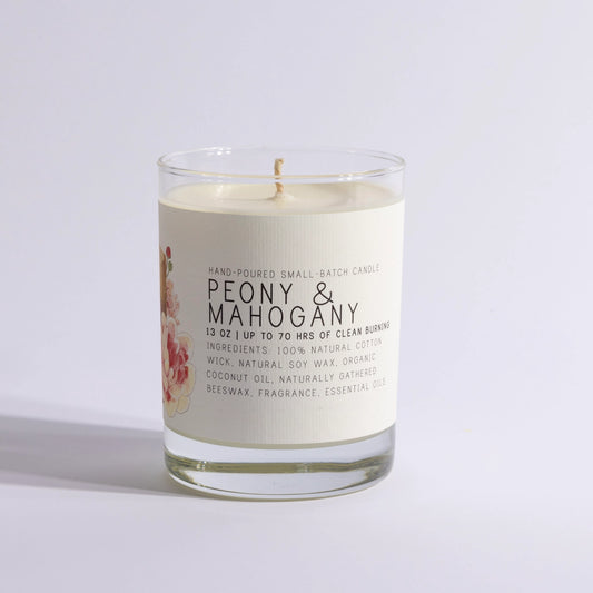 Peony & Mahogany Candle