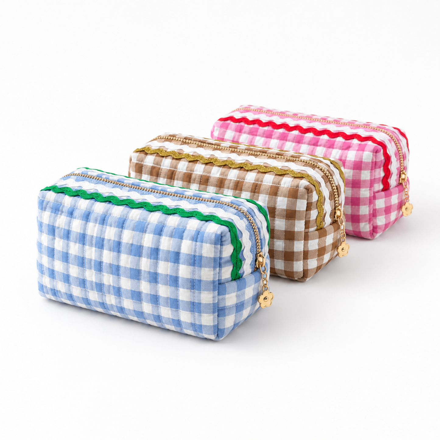 Pink Gingham Pouch