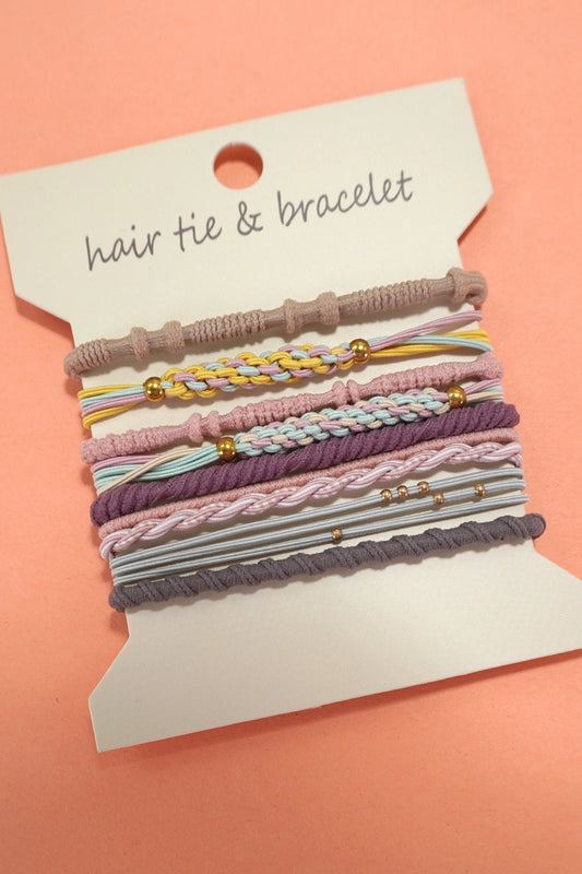 Hair Tie & Bracelet | Pastel