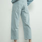Barrel Denim Tie Pants