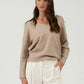 Solid Taupe Knit Sweater