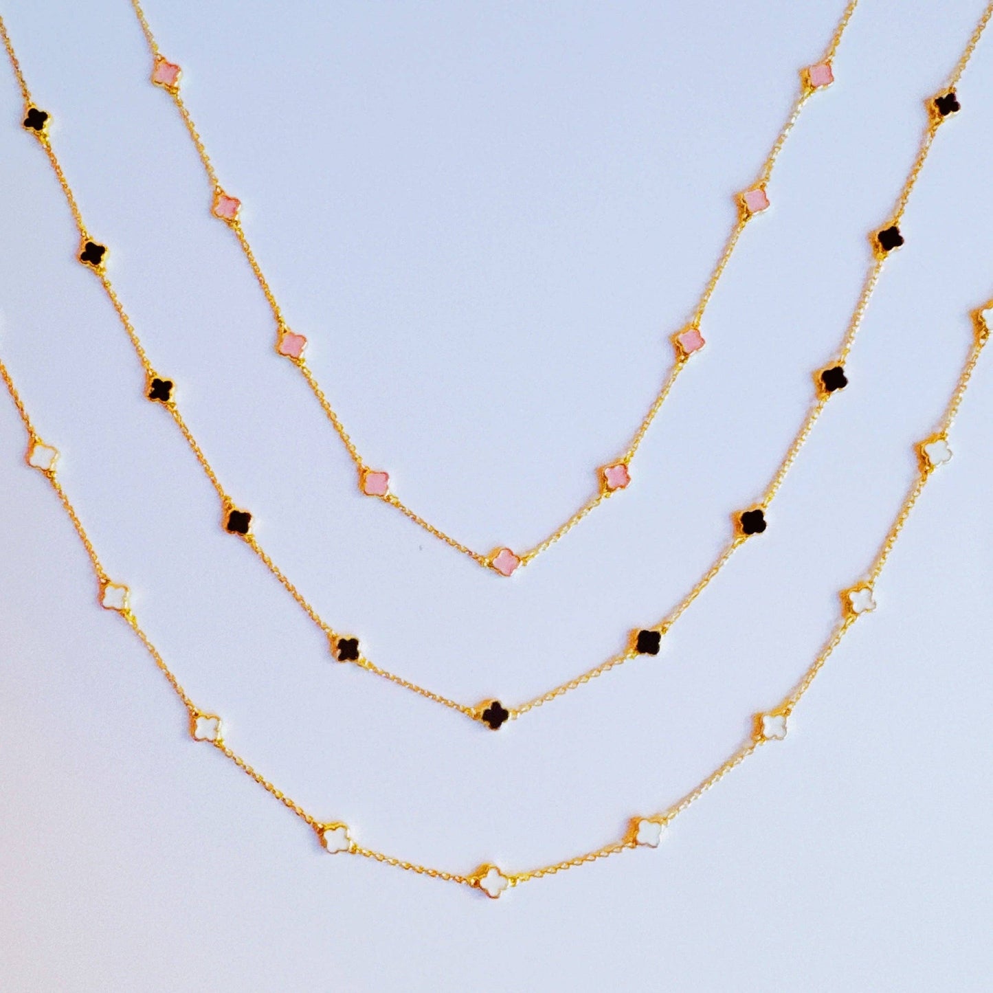 Petite Clover Charm Necklace