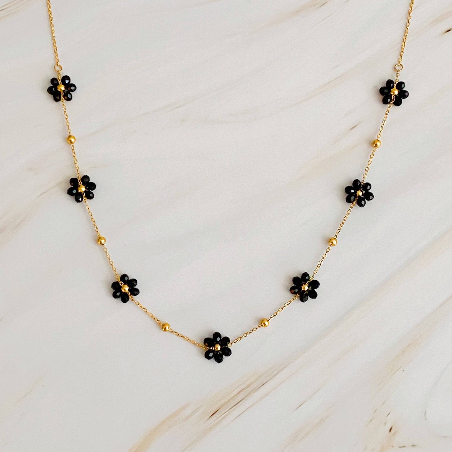 Wildflower Bouquet Beaded Necklace