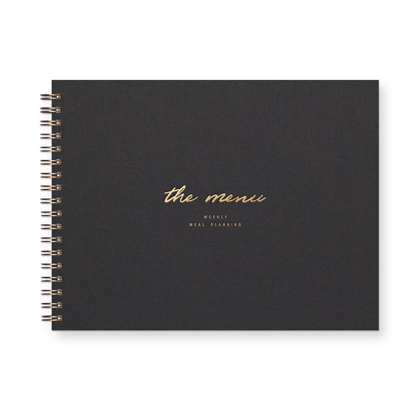 The Menu Weekly Meal Planner II Peppercorn Linen Cover