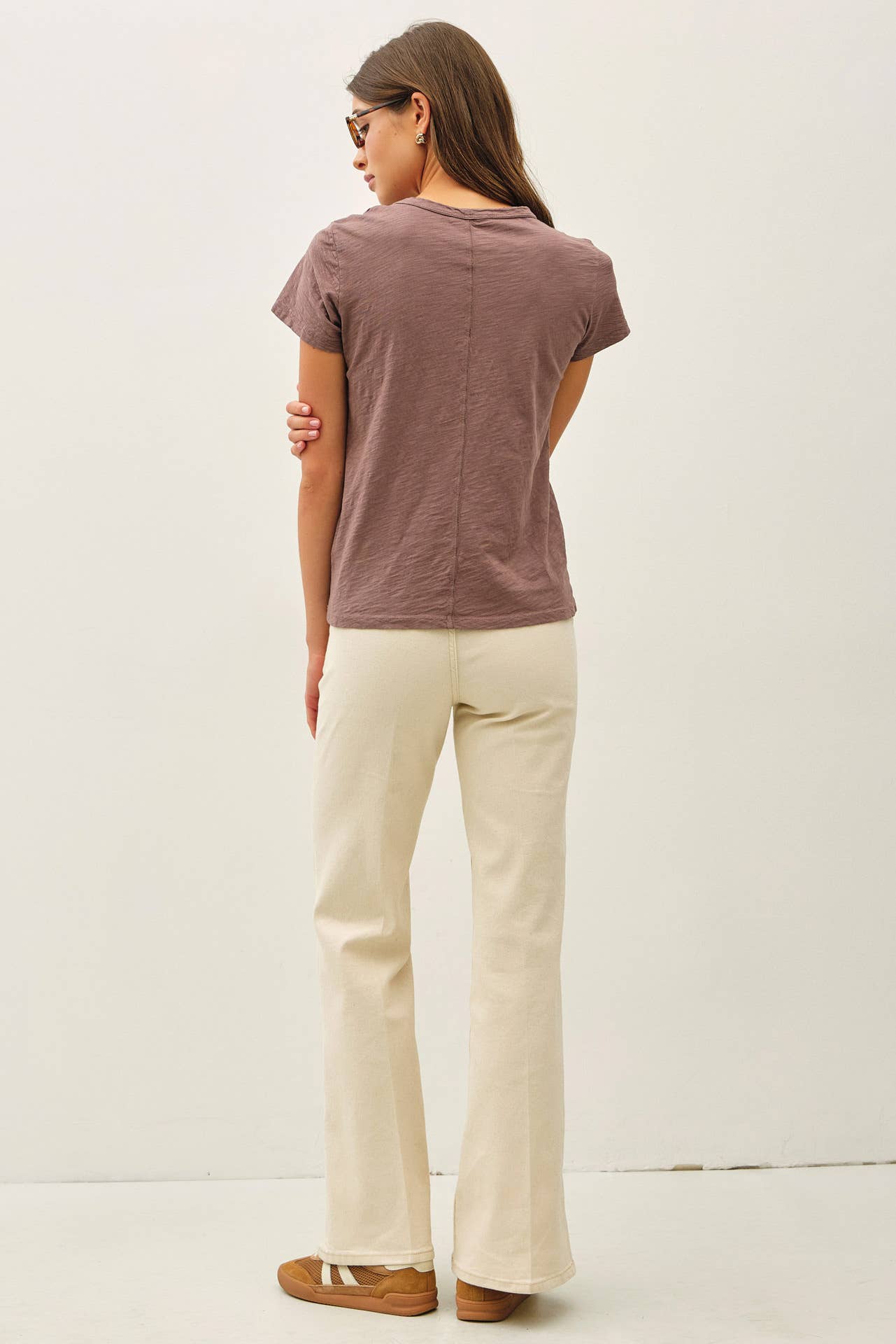 Charcoal Blue Basic Tee