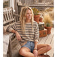 Free Spirit Striped Crewneck