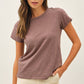 Charcoal Blue Basic Tee