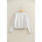 Soft + Slouchy Raglan Pullover I White