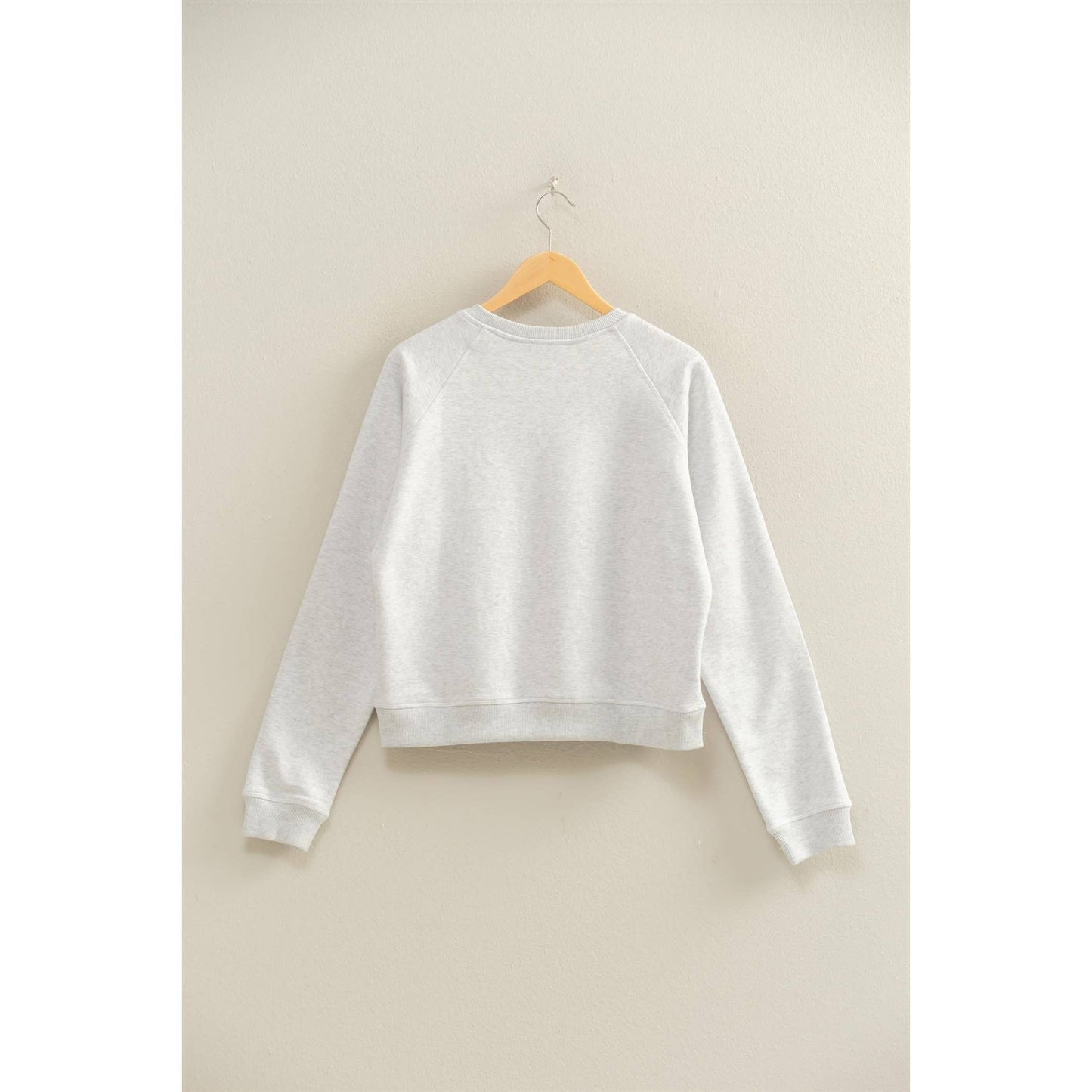 Soft + Slouchy Raglan Pullover I White
