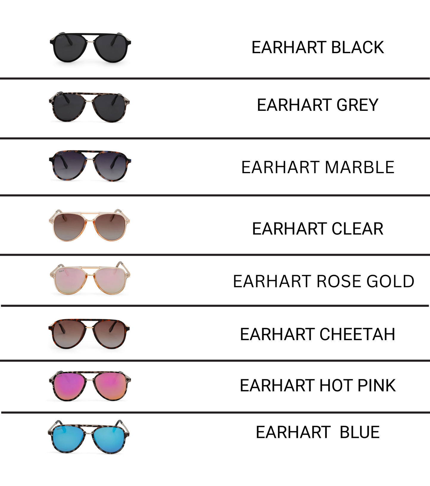 Earhart I Women’s Aviator Sunglasses I Clear