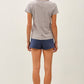 Charcoal Blue Basic Tee