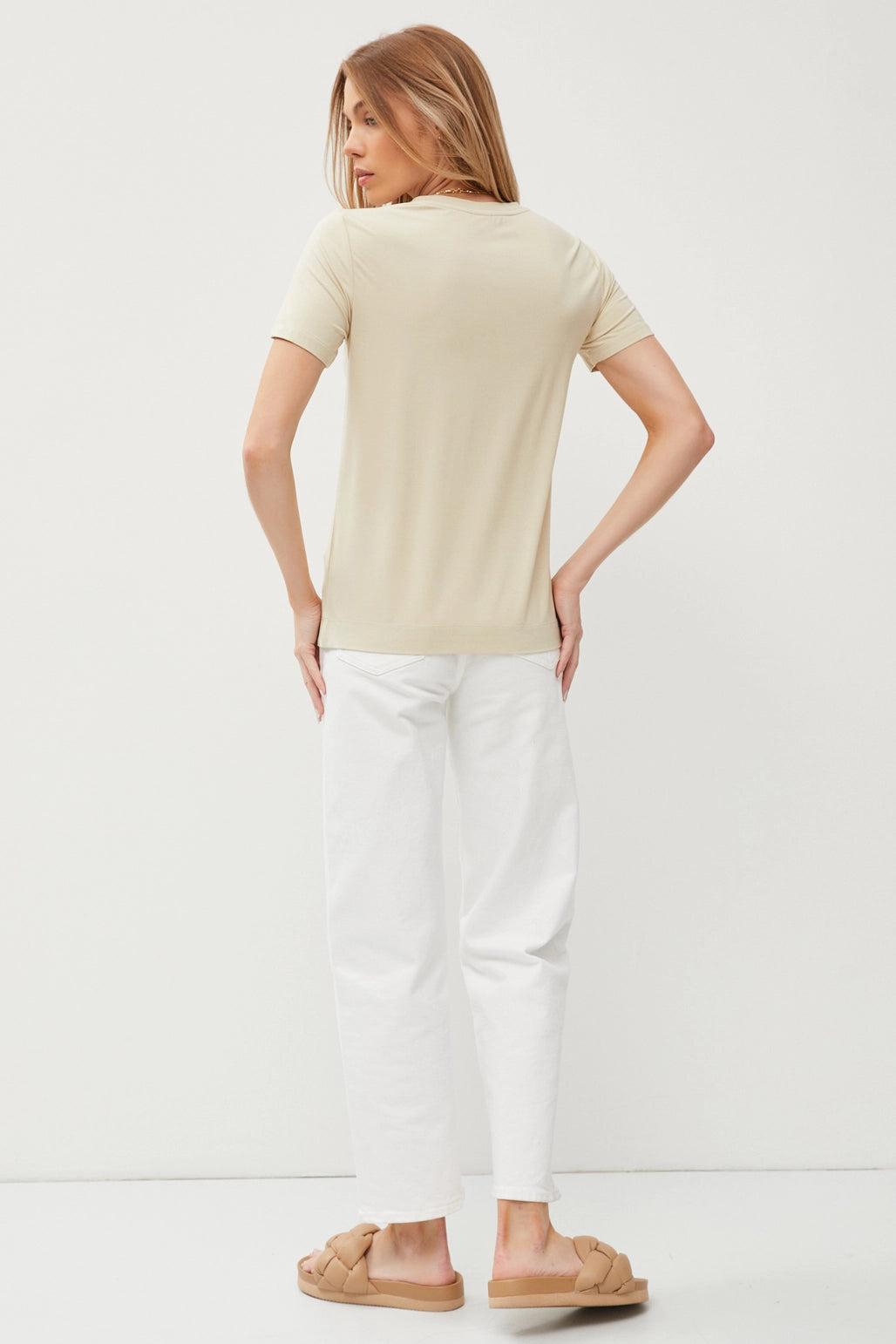 Pale Moss Bamboo/Modal Basic T-Shirt