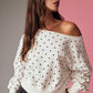 Soft Slouch Polka Dot Sweatshirt