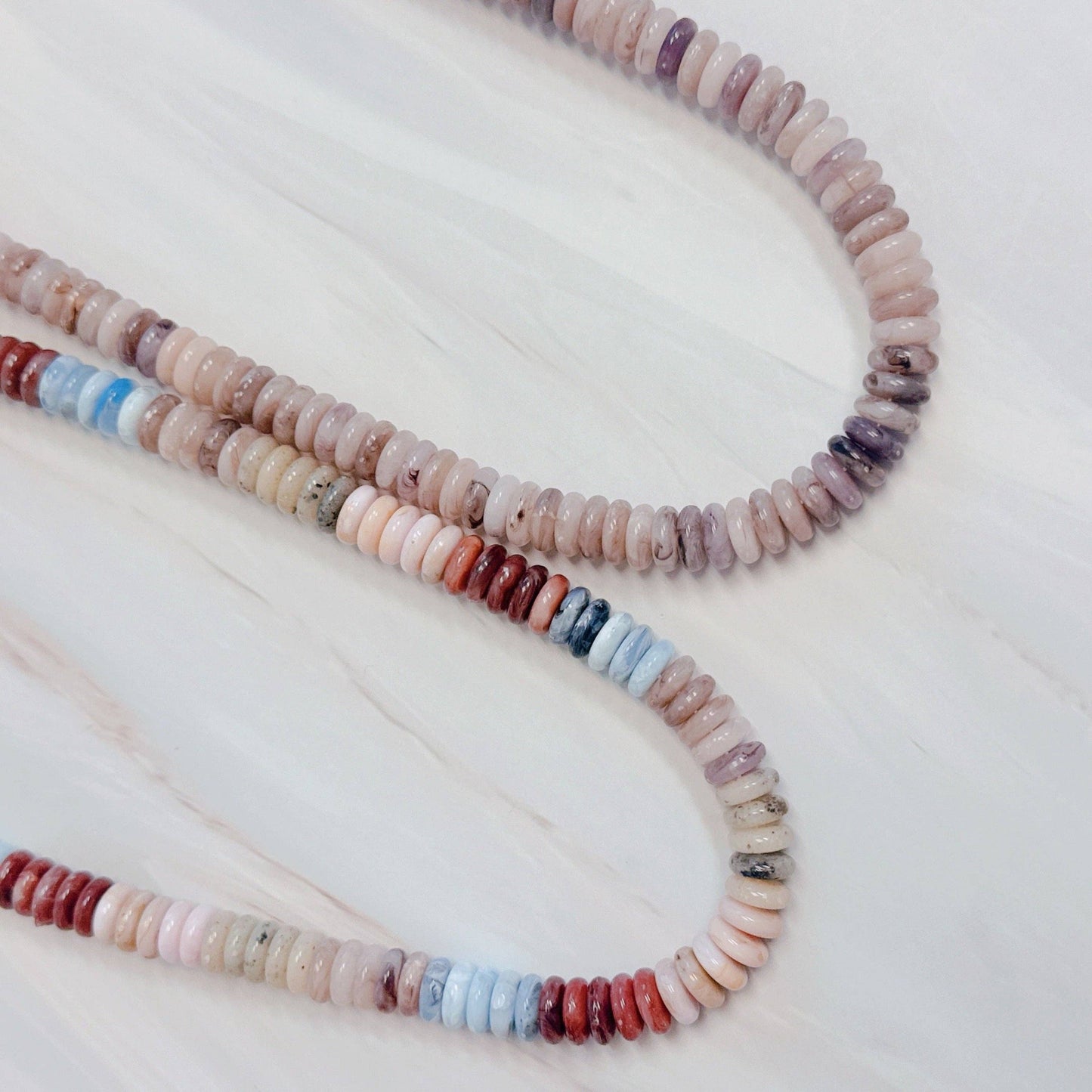 Blush & Canyon Stone Beaded Necklace