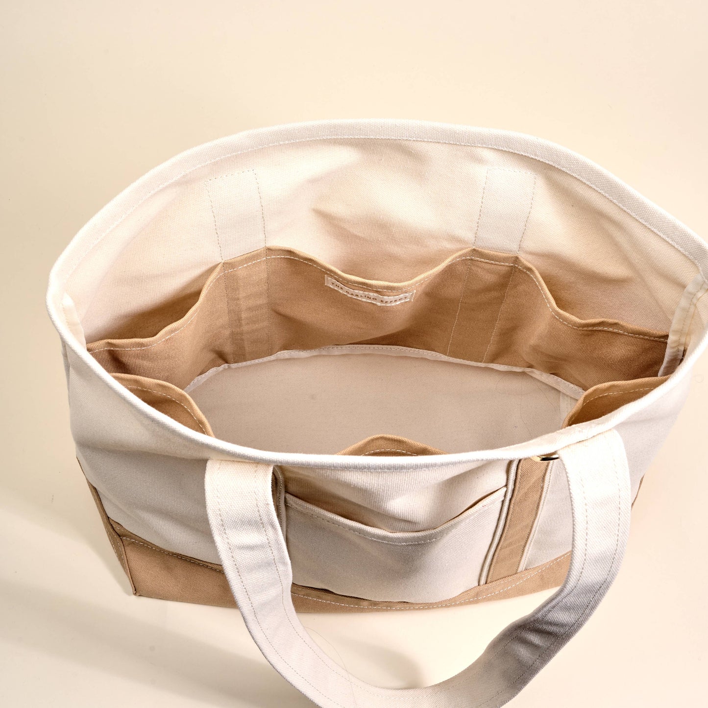 The Signature Canvas Tote Bag I Beige