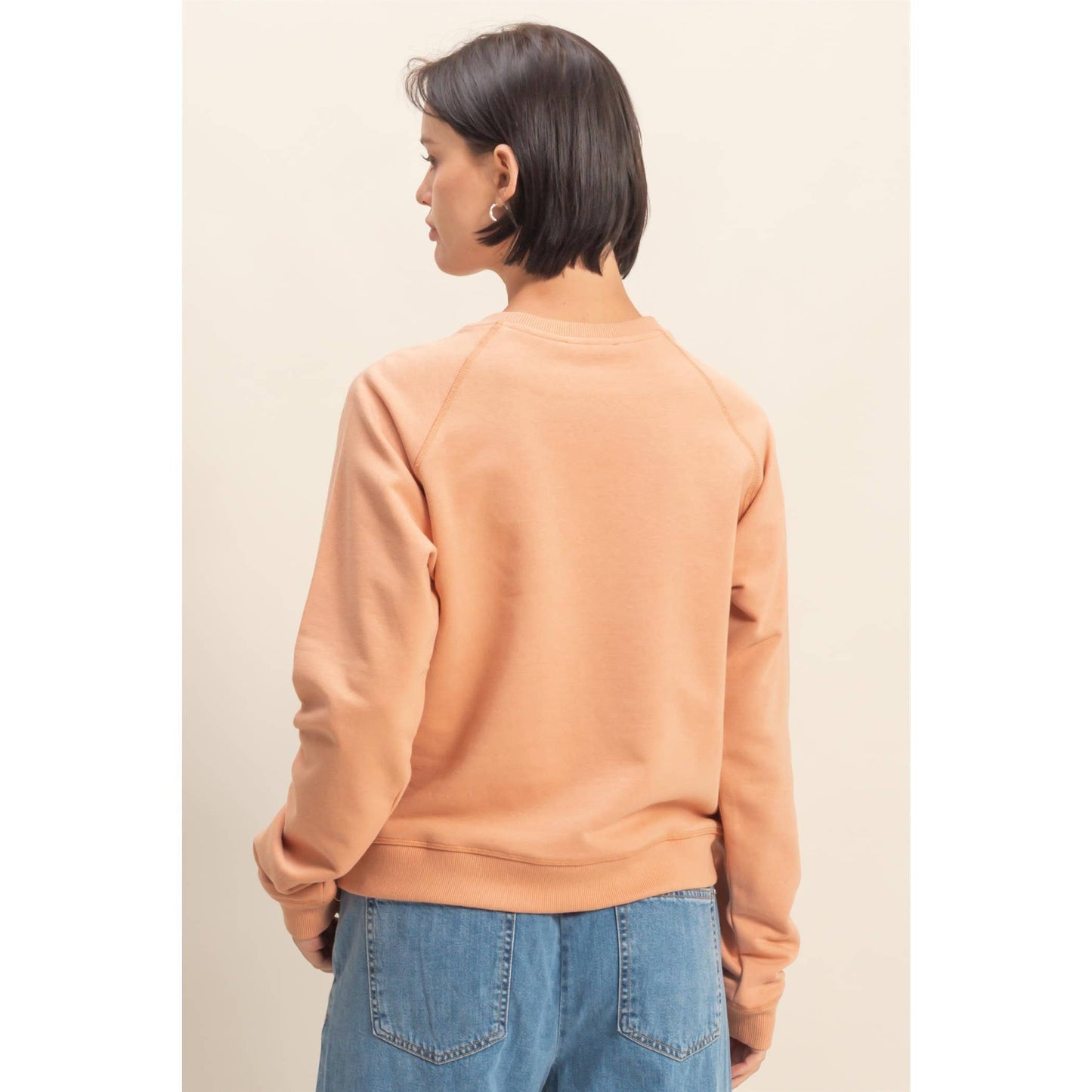 Soft + Slouchy Raglan Pullover I White