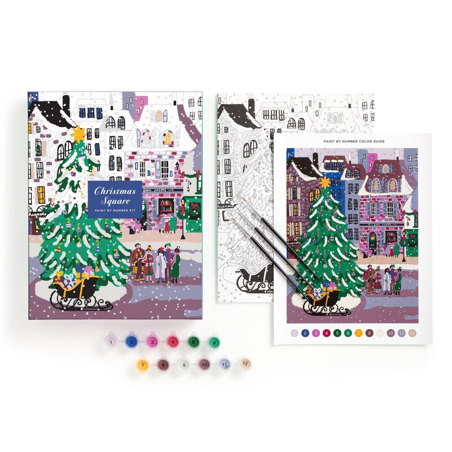 Holiday Paint-By-Number Art Kit