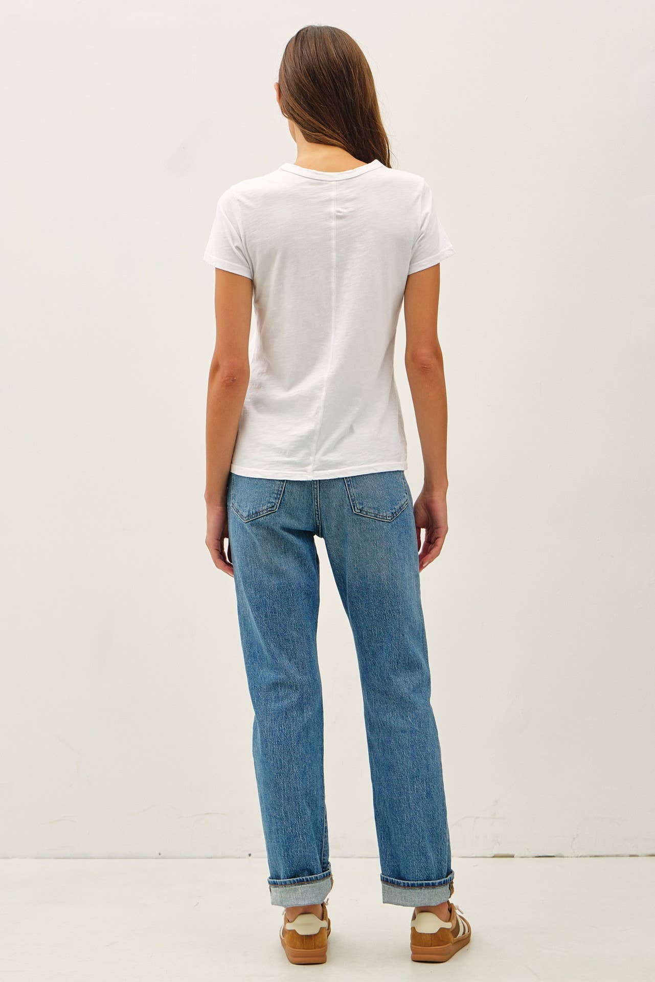 Charcoal Blue Basic Tee