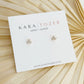 Dainty Cz Trinity Studs