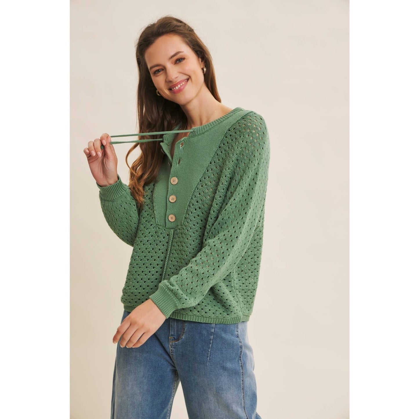 Textured Dolman Sweater