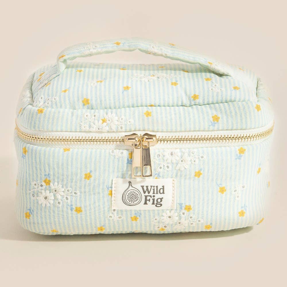Floral Cosmetic Bag
