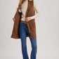 Teddy Knit Longline Vest