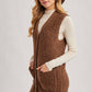 Teddy Knit Longline Vest
