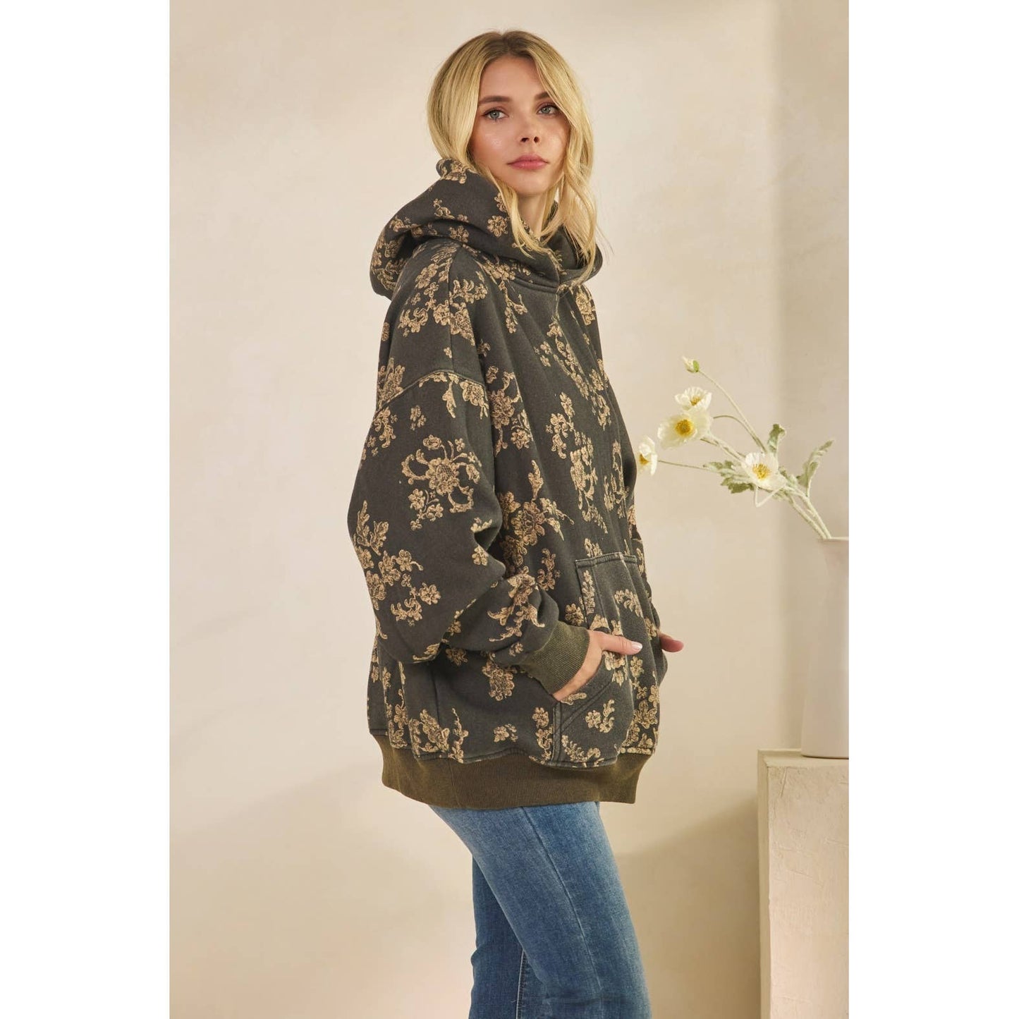 Sunday Hoodie I Pink Camo