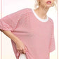 Red Basic Striped Shirt