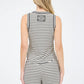 Stripe Sleeveless Knit Tank Top
