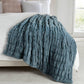 Luxury Heavyweight Ruched Throw Blankets