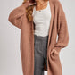 Longline Sweater Knit Cardigan – Hot Pink