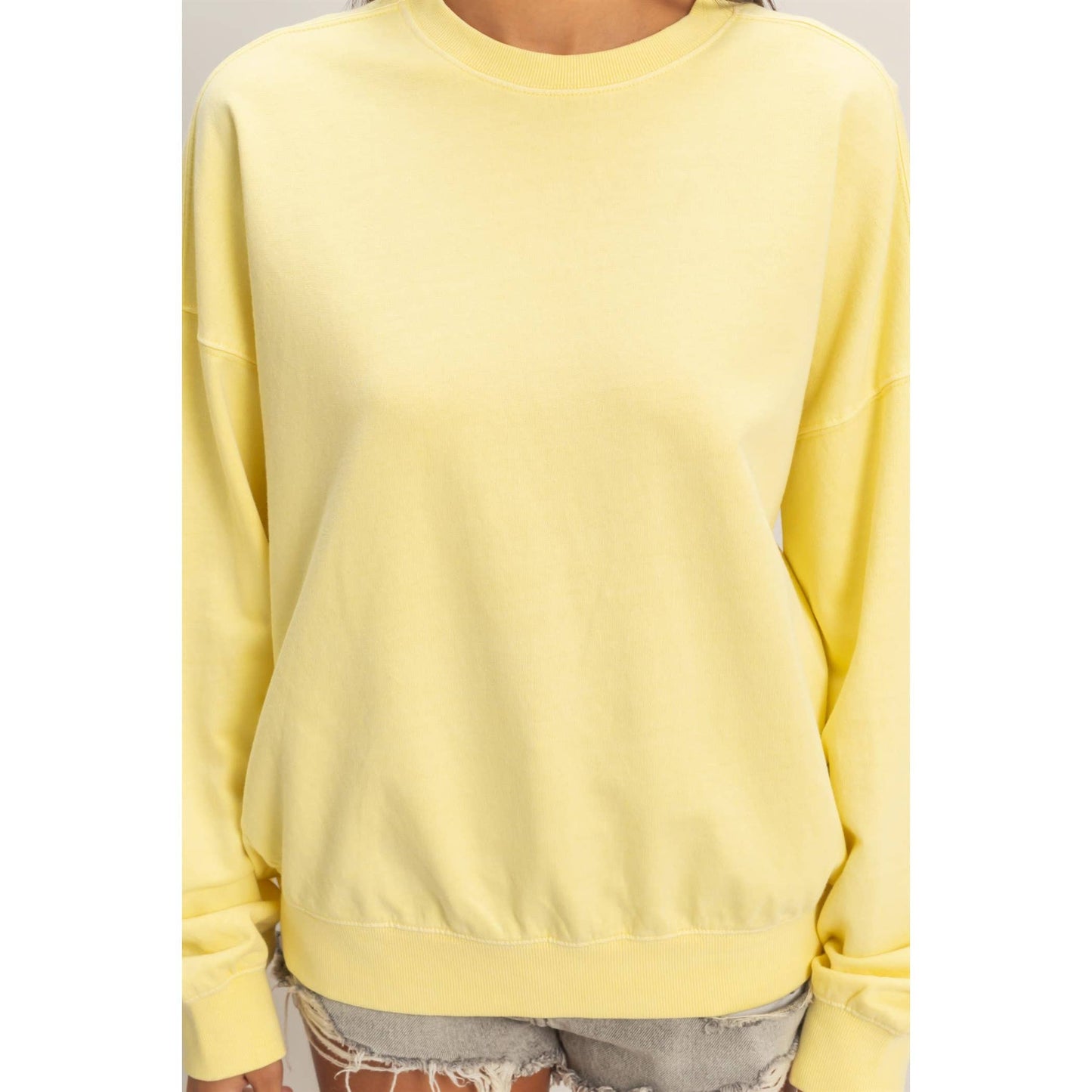 Ribbed Crew II Yellow