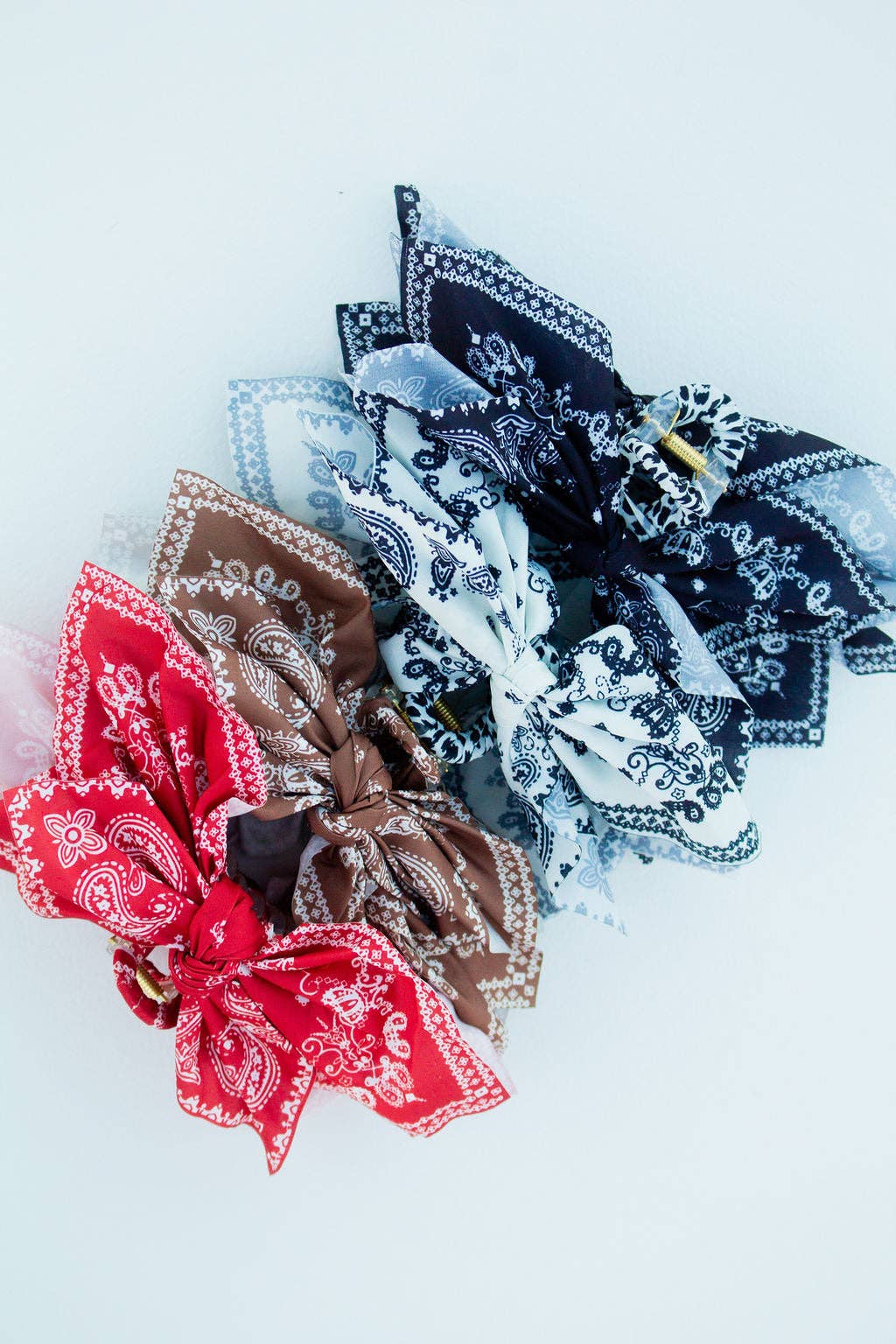 Paisley Claw Clip I Red