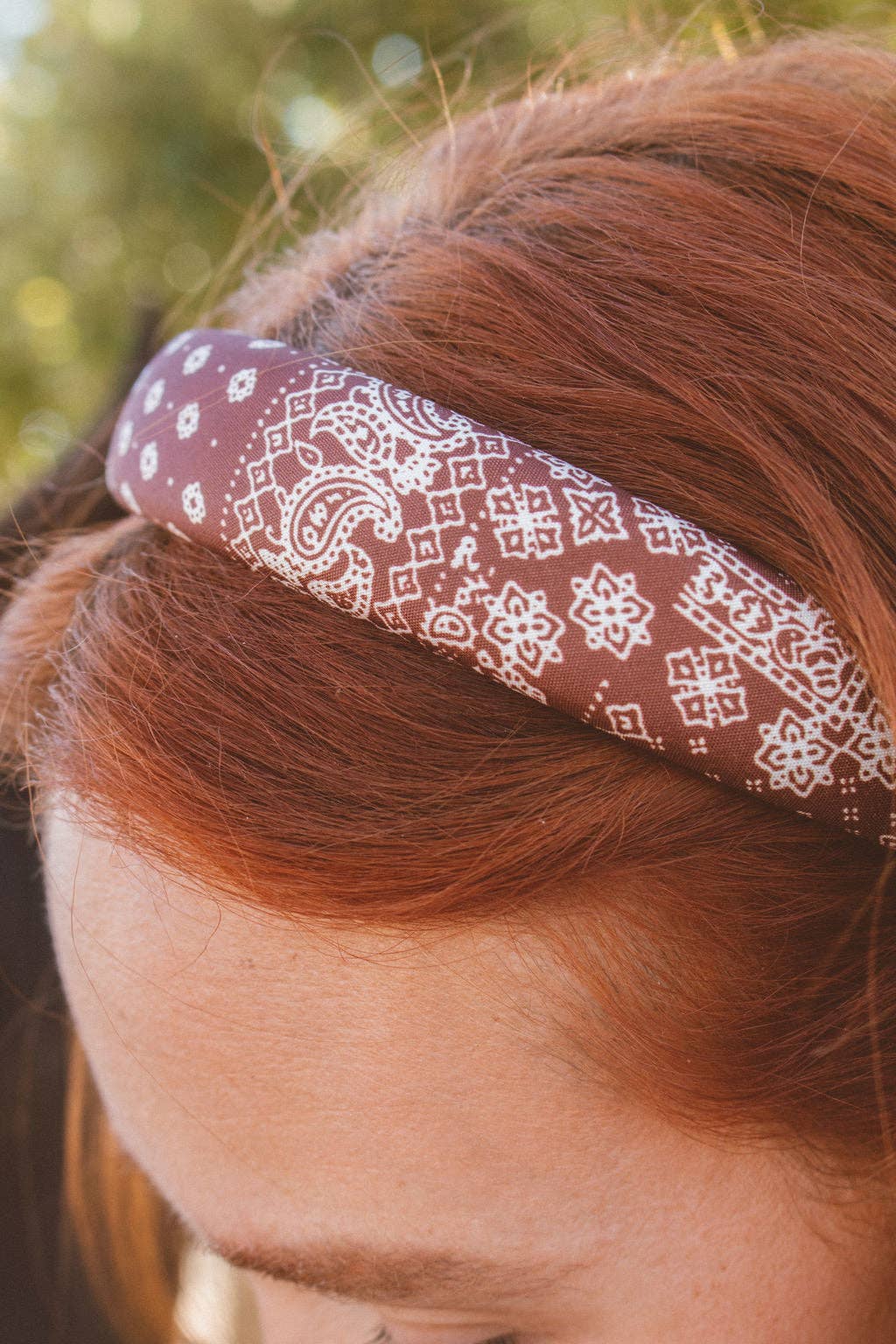 Paisley Headband : Cream