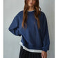 Navy Layered Crew