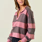 Washed Stripe Weekend Top