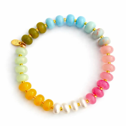 Color Garden Stone Beaded Bracelet