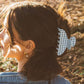 Gingham Claw Clip: Red