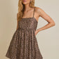Bubble Hem Leopard Dress